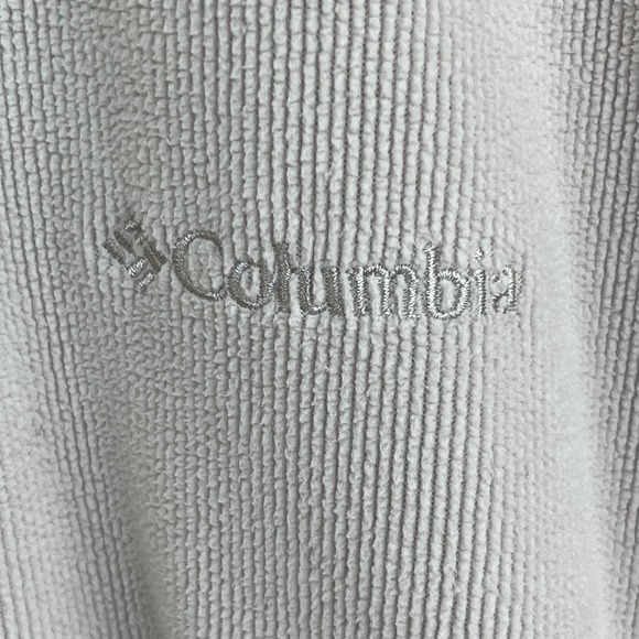 Columbia Shirt Mens Medium Beige Ribbed Long Sleeve Super Soft - Picture 3 of 10